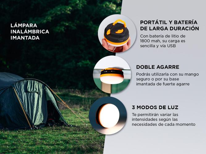 Lámpara Inalambrica Imantada Gadnic Para Camping  - 2