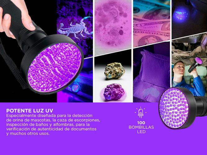 Linterna UV Gadnic GLG36G Detector de Luz Negra - 2