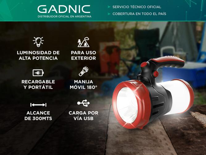 Reflector Led Gadnic Linterna Recargable - 1
