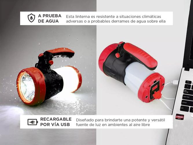 Reflector Led Gadnic Linterna Recargable - 2