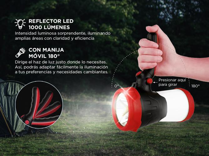 Reflector Led Gadnic Linterna Recargable - 3