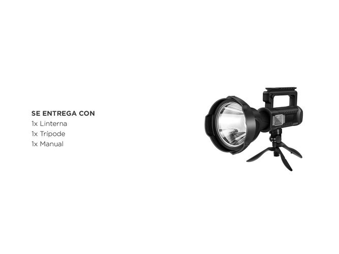 Linterna Profesional Recargable Gadnic T81-LIGHT Con Trípode Desmontable - 5