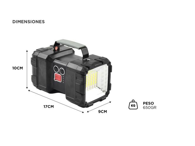 Linterna Portátil Gadnic Multifunción 45W - 4