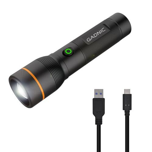 Linterna Led Recargable Gadnic 1600lm  Alta Potencia  - 0