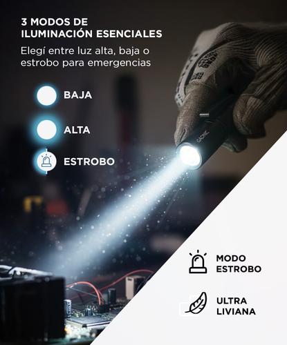 Linterna Recargable Gadnic Ultra Liviana Aluminio  - 2