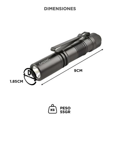 Linterna Recargable Gadnic Ultra Liviana Aluminio  - 3