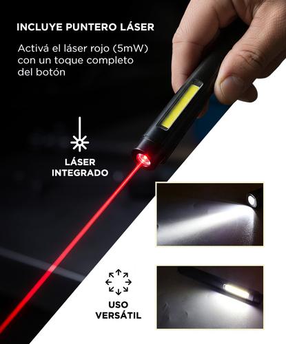 Linterna Lápiz Gadnic Laser Magnética Recargable - 2