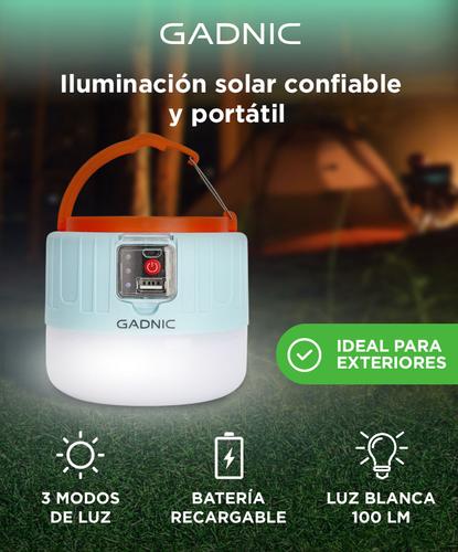Linterna Solar GADNIC 3 Modos de Luz Camping  - 1
