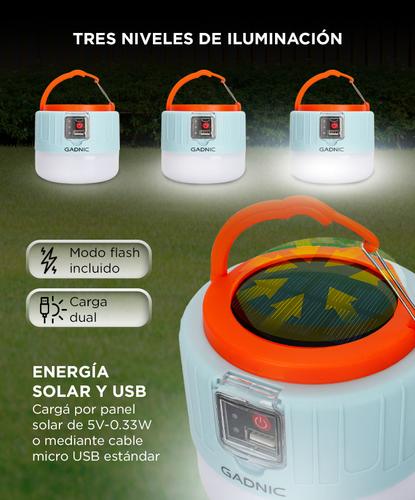 Linterna Solar GADNIC 3 Modos de Luz Camping  - 2