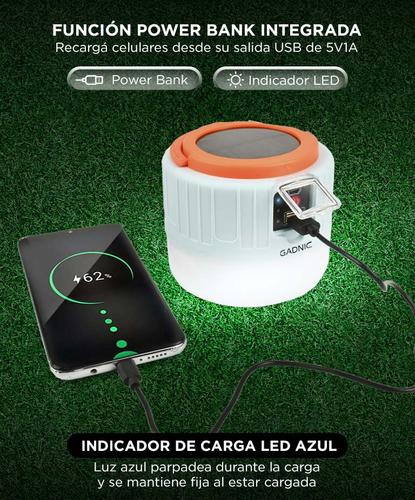 Linterna Solar GADNIC 3 Modos de Luz Camping  - 3