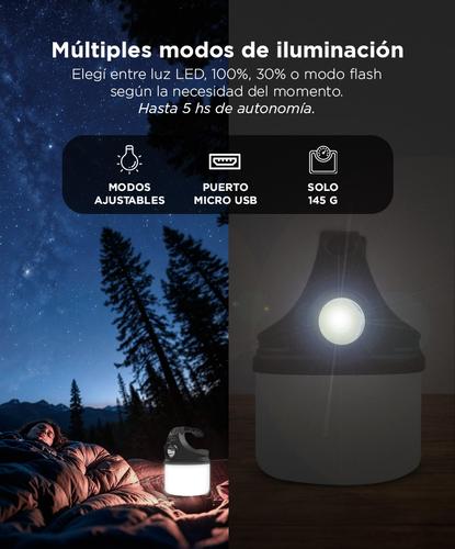 Linterna GADNIC Compacta Recargable Luz LED Portatil  - 2