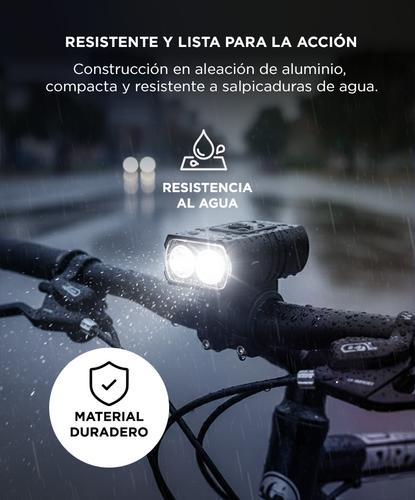 Luz Recargable Gadnic Para Bicicleta LED Delantera - 4