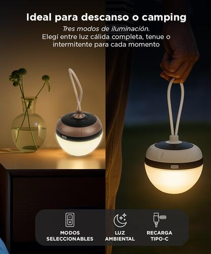 Linterna Lampara LED GADNIC Portátil USB-C Luz Cálida - 2