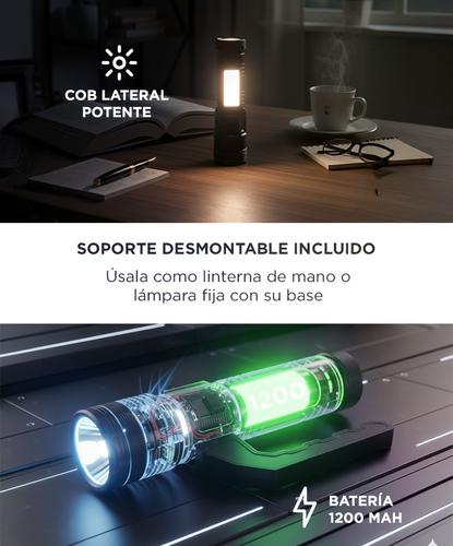 Linterna Multifunción Gadnic  400lm Camping Con Power Bank  y Base Desmontable  - 2