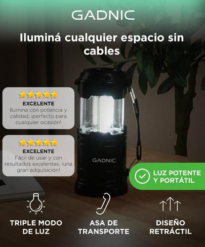 Linterna Retráctil de Camping Gadnic BT-PL4028 Luz Farol Impermeabilidad IP42  - 1