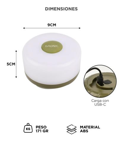Luz LED Tira Gadnic BT-PL4086 De Camping Impermeabilidad IP44 USB-C - 3