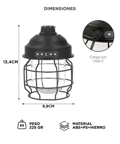 Luz de Camping Farol Retro Gadnic BT-PL4089 Resistente Impermeabilidad IPX3 - 3