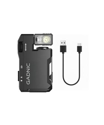 Linterna Recargable Gadnic CS Q001 Compacta RGB 6500K 2W USB C Clip - 6