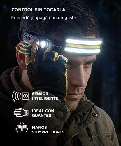 Linterna De Cabeza Gadnic LED T6 Recargable 250 Lumenes IPX4 Alcance 100 Metros - 2