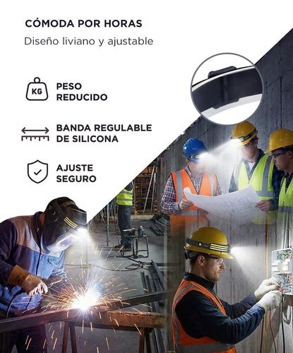 Linterna De Cabeza Gadnic LED T6 Recargable 250 Lumenes IPX4 Alcance 100 Metros - 5