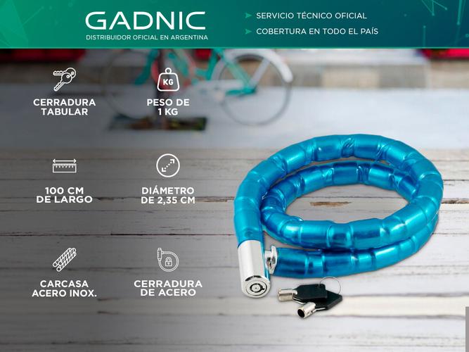 Cadena Linga de Seguridad Gadnic LG4D Bicicleta Motos Cadenas - 1