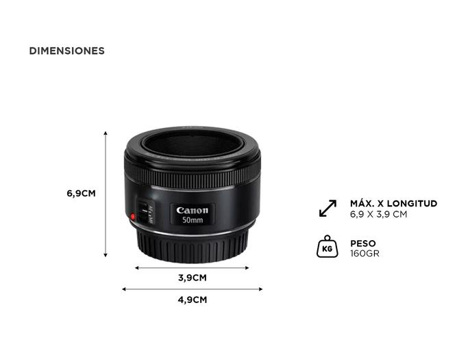 LENTE CANON EF5018 STM ideal para fotografía general - 4
