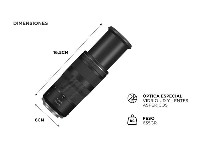 LENTE CANON RF100-400 IS U Zoom compacto y ligero - 5