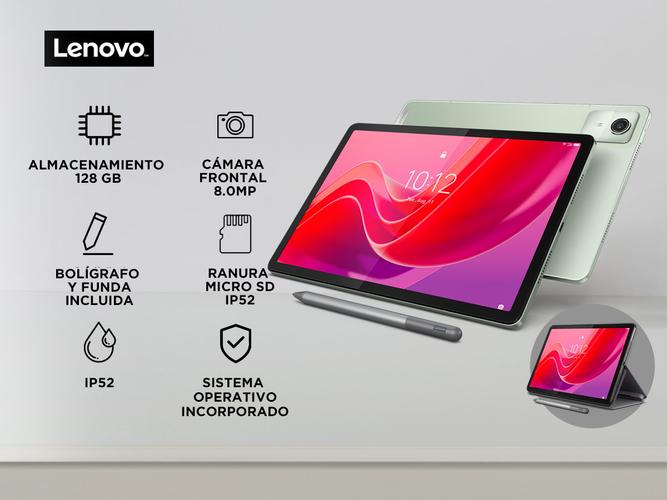 Tablet Lenovo Tab M11 11  WUXGA  8GB 128GB FolioCase  Lenovo Tab Pen Plus Android 13 Seafoam Luna Grey - 1