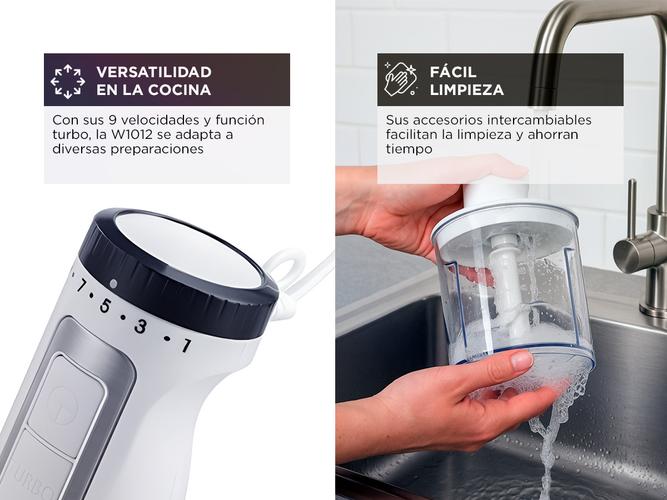 Minipimer Winco W1012 Licuadora De Mano Con Accesorios  - 2