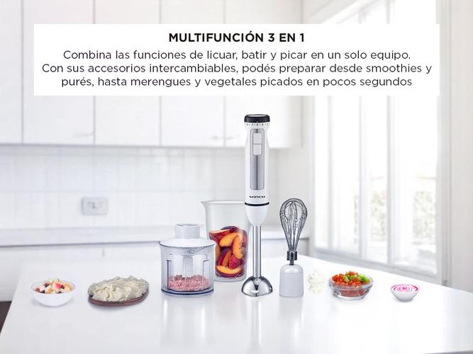 Minipimer Winco W1012 Licuadora De Mano Con Accesorios  - 3