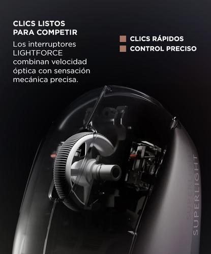 Mouse Inalámbrico Lightspeed Logitech PRO X Superlight 2 SE Negro Para Gaming Sensor HERO 2 44000 DPI  - 3