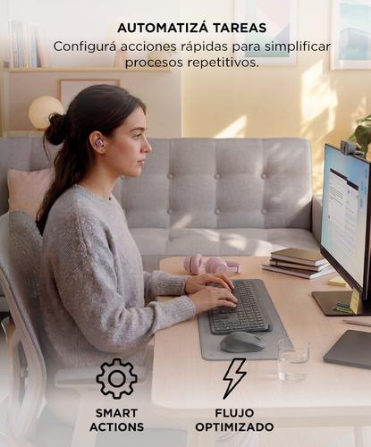 Teclado Bluetooth Logitech MX Keys S Escritura Precisa  Retroiluminado  Multidispositivo Diseño Ergonómico - 4