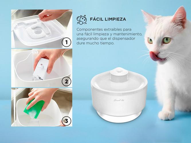 Bebedero Automático Para Mascotas Smart-tek 25 Litros Fuente Agua Color Blanco - 3