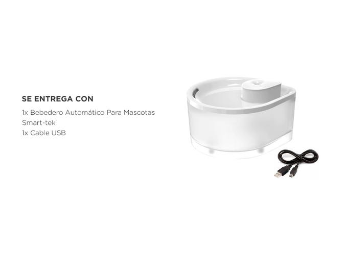 Bebedero Automático Para Mascotas Smart-tek 25 Litros Fuente Agua Color Blanco - 6