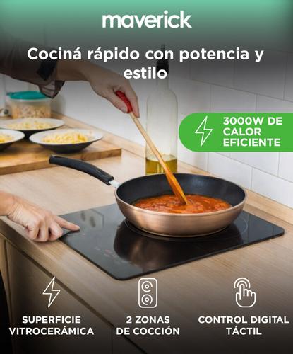 Anafe Vitrocerámico Maverick INDU60 Empotrable 4 Hornallas 6400W - 1