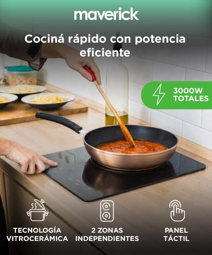 Anafe Vitrocerámico Maverick VITRO30 Empotrable 2 Hornallas 3000W - 1