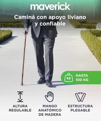 Bastón Ortopédico Maverick Liviano Plegable Aluminio 100kg Bronce - 1