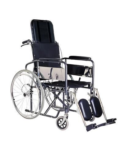 Silla De Ruedas Reclinable Maverick Plegable Eleva Piernas Cromada - 6