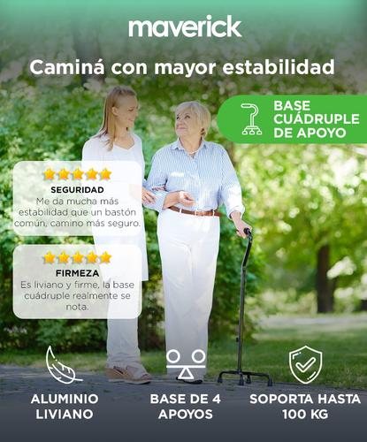 Bastón Cuádruple MAVERICK BT742LF02L Aluminio  - 1