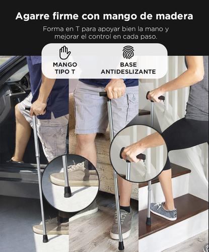  Bastón Regulable Maverick BT711LA Mango de Madera Aluminio - 3