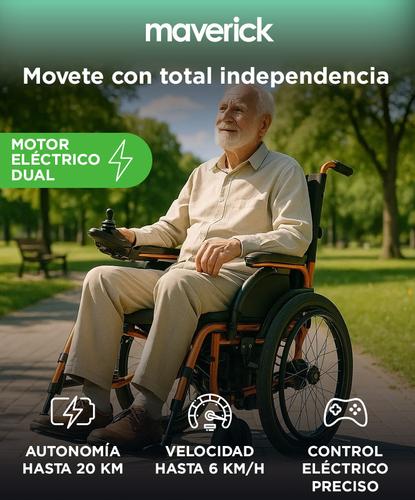 Silla de Ruedas Eléctrica Maverick D130AL Autonomía 20km Motor Dual  - 1