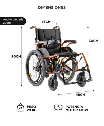 Silla de Ruedas Eléctrica Maverick D130AL Autonomía 20km Motor Dual  - 5