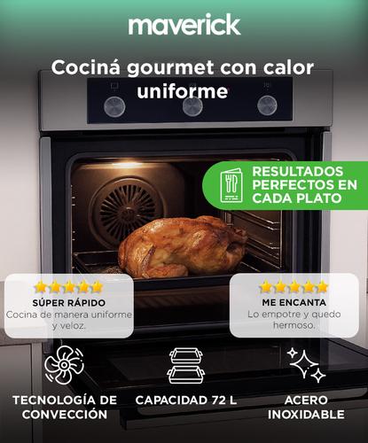 Horno Empotrable Lyon 2 Maverick 60 Cm Acero Inox Premium - 1