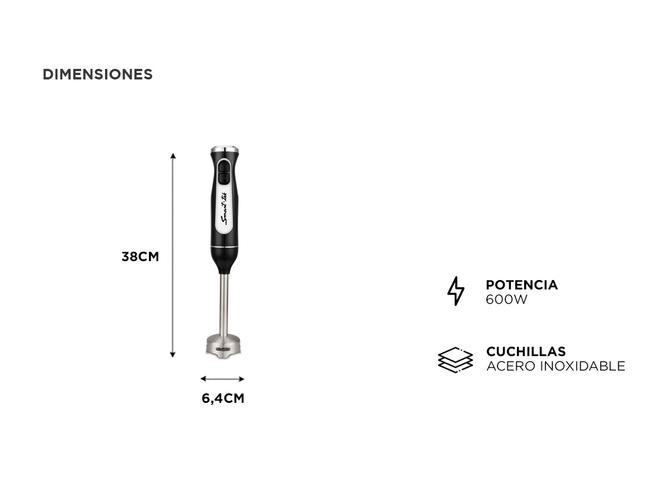 Licuadora de Mano Smart Tek Mixer Minipimer MP600 600W - 4