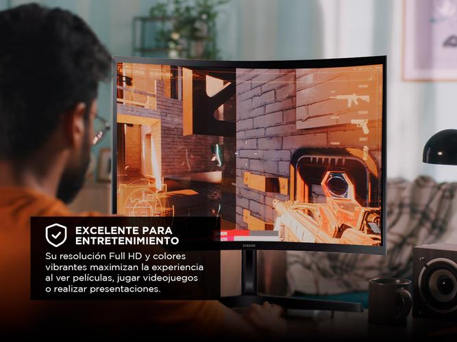 Monitor Gamer 27 Samsung Curvo Full Hd 100Hz LS27D366GALX - 3