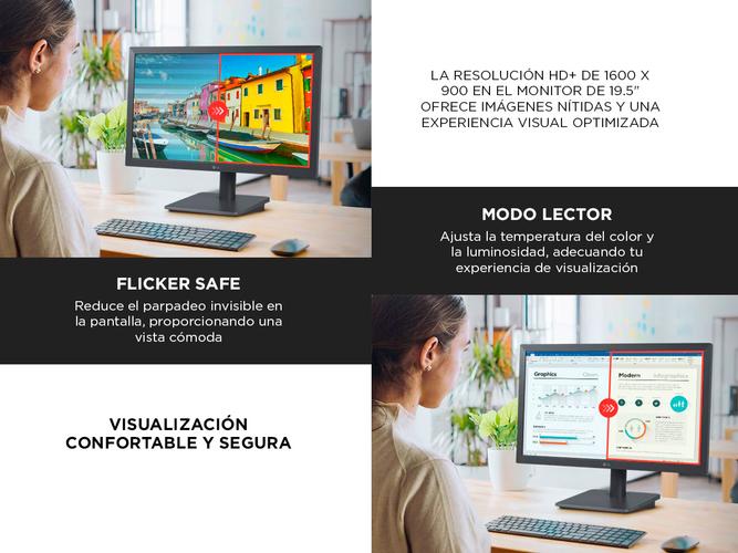 Monitor LG 20U401A-B Pantalla TN HD De 195 Pulgadas LED - 2