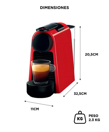 Cafetera Nespresso Essenza Mini Red D30 Cafetera Cápsulas 19 Bares - 5