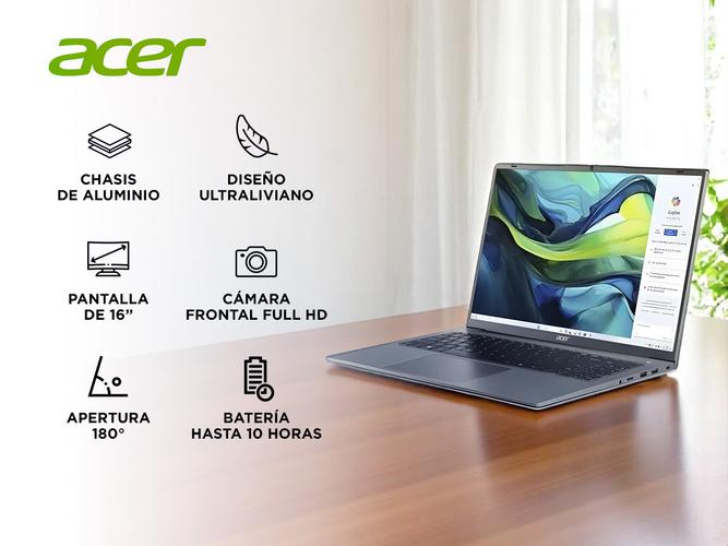 Notebook Acer Aspire Lite 16 Intel Core i3 8GB RAM 512GB SSD - 1