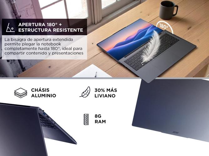 Notebook Acer Aspire Lite 16 Intel Core i3 8GB RAM 512GB SSD - 4