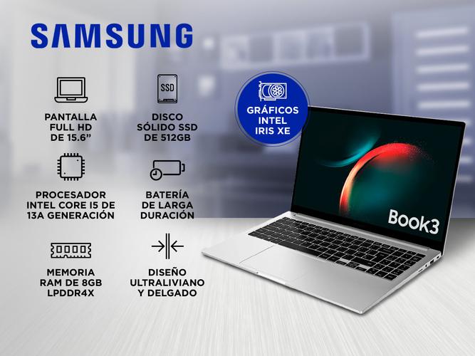 Notebook Samsung Galaxy Book3 156 Intel Core I5 8gb 512gb w11 - 1